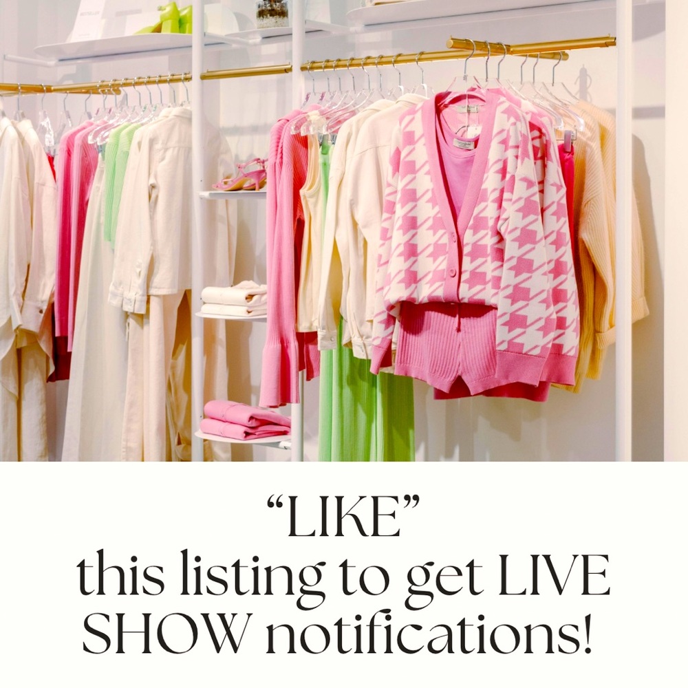 🌟 LIVE SHOW NOTIFICATIONS 📣🌟 LIKE THIS LISTING TO GET NOTIFICATIONS 📣